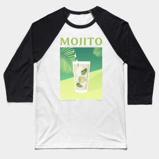 Mojito Cocktail Baseball T-Shirt